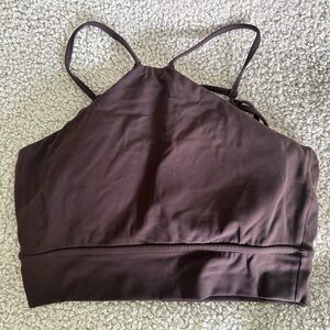 BuffBunny Collection Brown Halter Top Sports Bra
